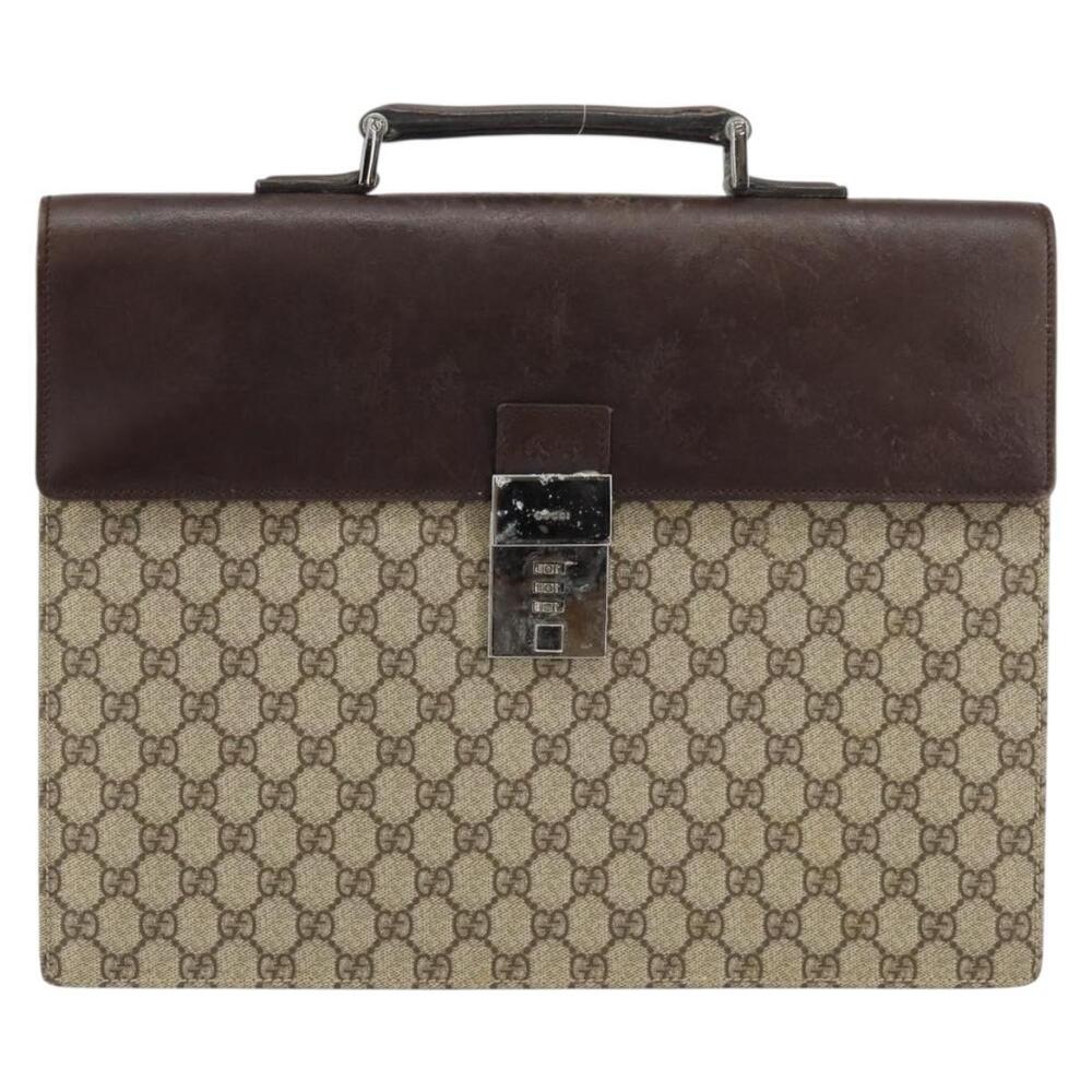 GUCCI GG Supreme Hand Bag PVC Beige Silver 34044 Auth ep12061 - Picture 13 of 16